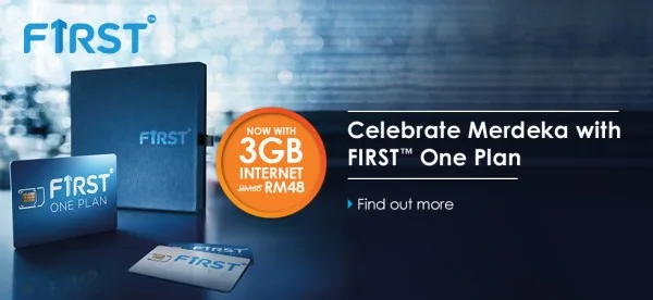 Celcom First One Merdeka Promotion with 3GB Data