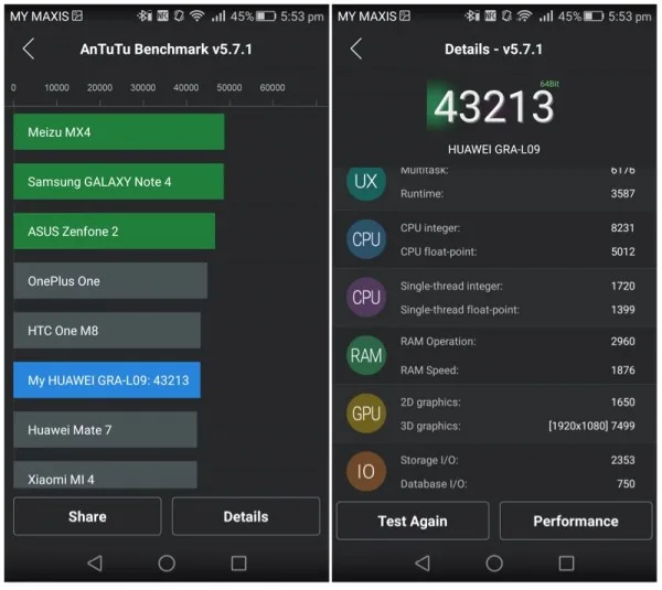 Huawei P8 AnTuTu Score 2