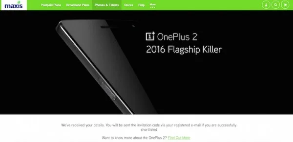 Maxis OnePlus 2 ROI