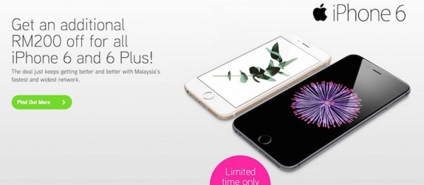 Maxis iPhone 6 Additional RM200 Discount