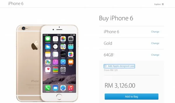 New Design for Apple.com Shopping Cart