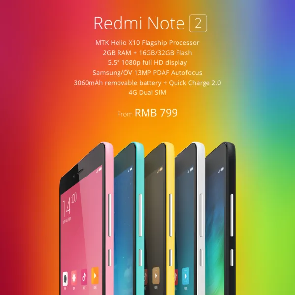 Redmi Note 2 Price and Specs