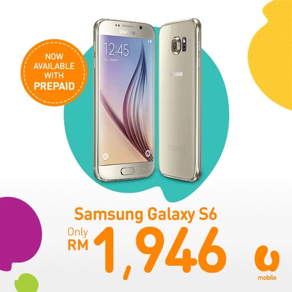 U Mobile Samsung Galaxy S6 Prepaid Bundle