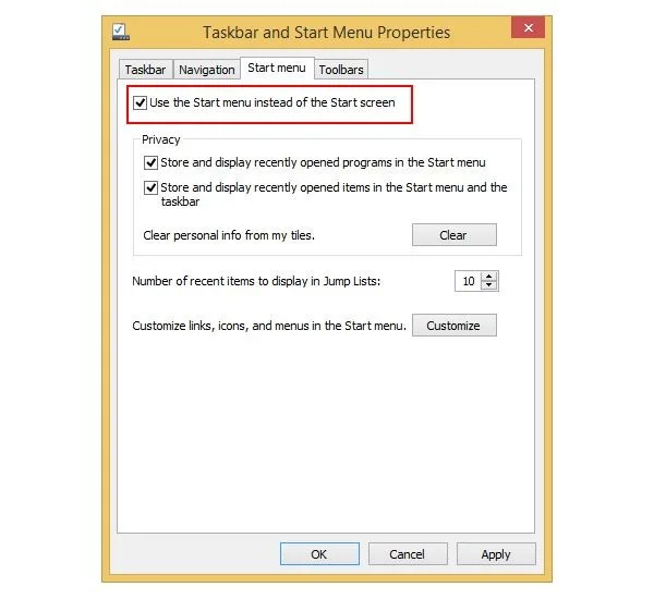 How To Enable Start Menu for Windows RT 8.1