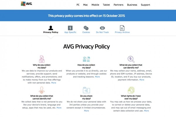 AVG Privacy Policy