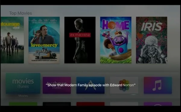 Apple TV Voice Search