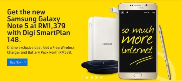 Digi Samsung Galaxy Note 5 Freebies