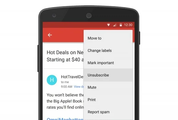 Gmail Unsubscribe