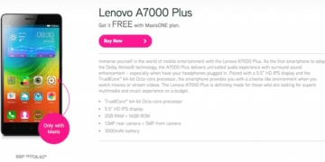 Maxis Lenovo A7000 Plus