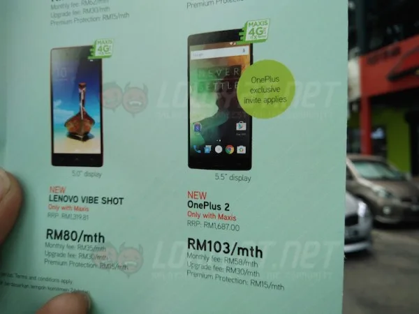 Maxis OnePlus 2 Price Details