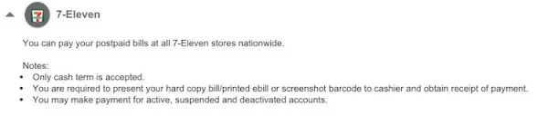 Pay U Mobile Bills at 7 Eleven