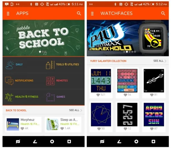 Pebble Time Get Apps and Watch Faces