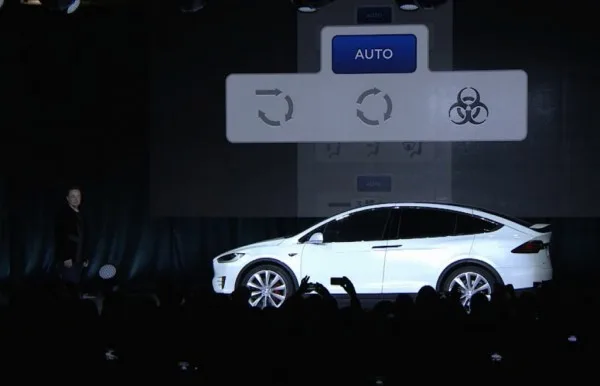 Tesla Mode X Bio Defence Mode