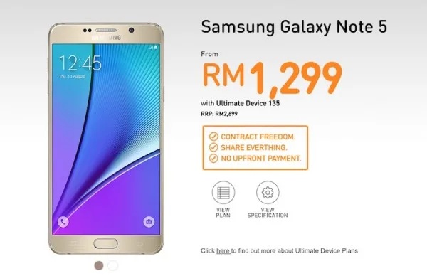 U Mobile Samsung Galaxy Note 5