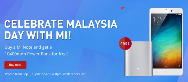 Xiaomi Malaysia Day Mi Note Promotion