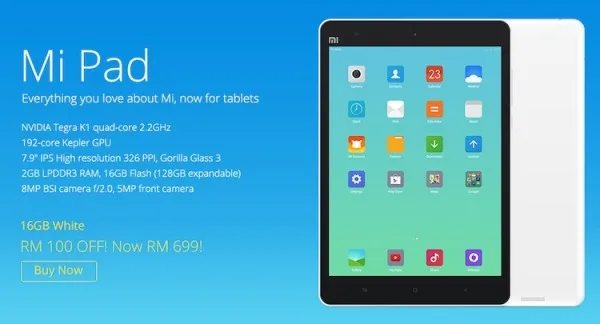 Xiaomi Mi Pad RM699