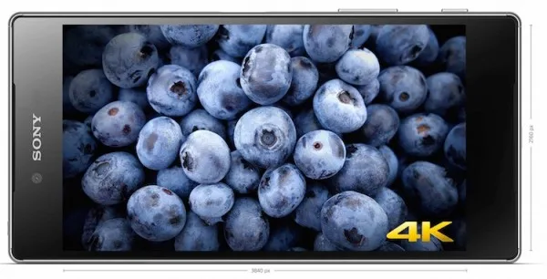 Xperia Z5 Premium 4K display