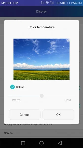 honor-7-colour temperature-setting