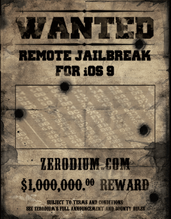 iOS 9 Remote Jailbreak Bounty