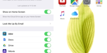 iOS 9 iCloud Drive on Home Screen