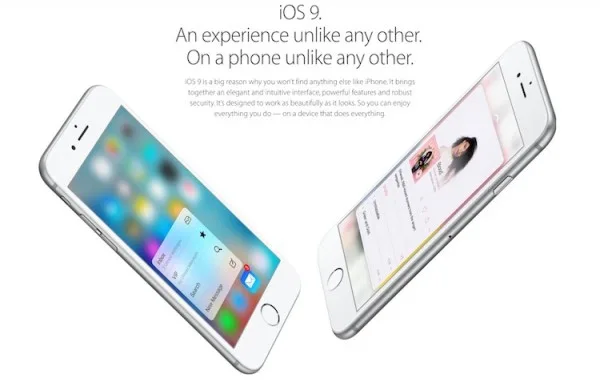 iPhone 6s iOS 9