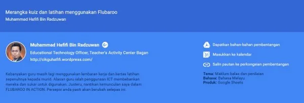 Google Education On Air Malaysia 2015 Speaker