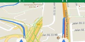 Lane Guidance For Google Maps