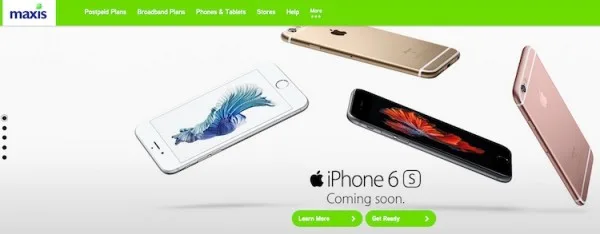 Maxis iPhone 6s and iPhone 6s Plus