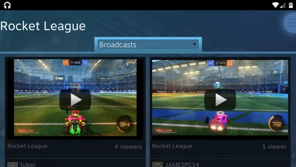 Steam Android Broadcasts