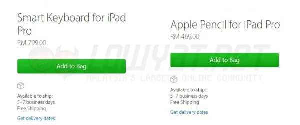 Apple Pencil and Smart Keyboard Price For Malaysia