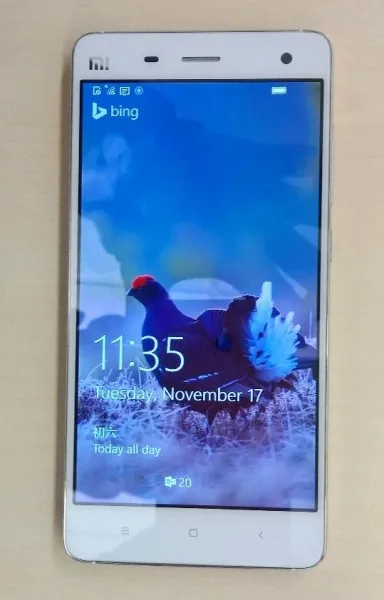 Windows 10 Mobile on Xiaomi Mi 4
