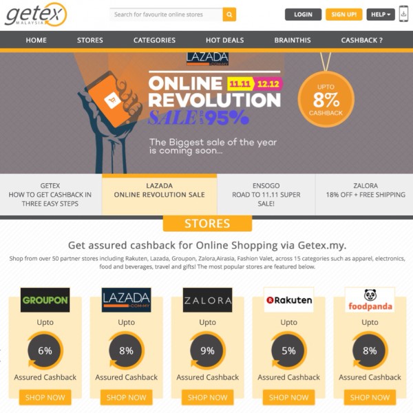 Getex.my website screenshot