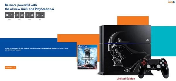 TM Unifi Star Wars PS4 Pre-order