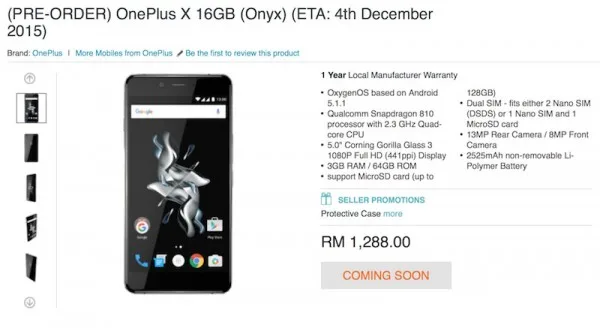 oneplus-x-preorder-malaysia-lazada