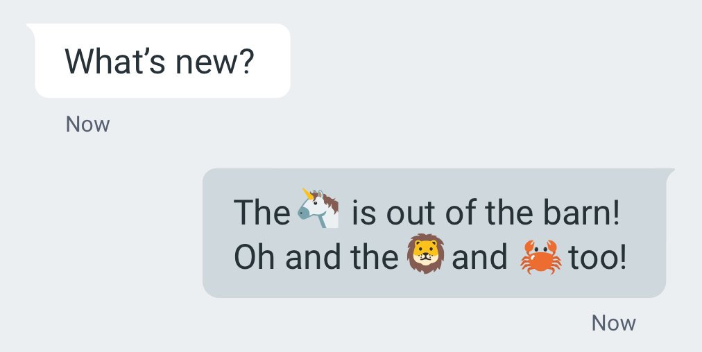 Android Nexus emoji update