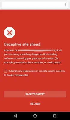 Chrome Android Block