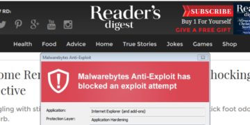 Readers Digest Malware Header