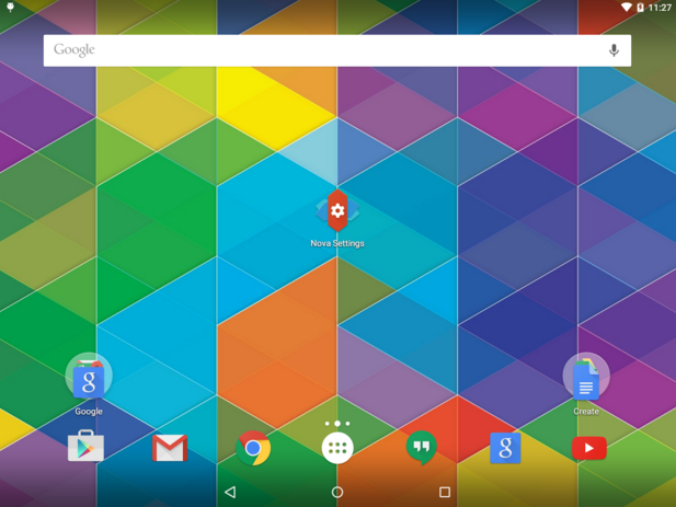 nova launcher prime tablet screenshot