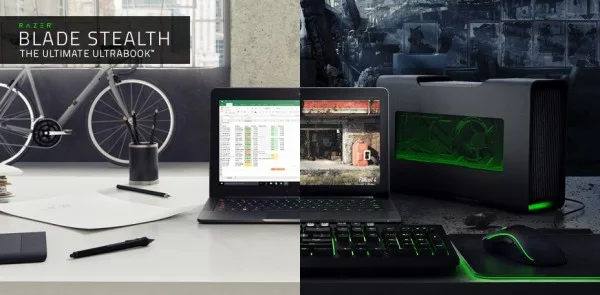 Razer Blade Stealth Ultrabook with Razer Core Graphics Enclosure