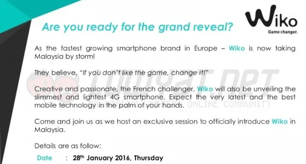 Wiko Mobile Malaysia Official Launch