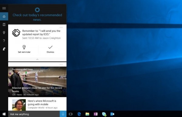 Cortana for Windows 10