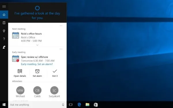Cortana For Windows 10