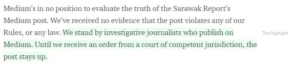 Medium laying down the law