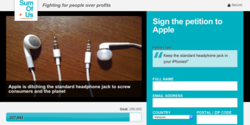iphone headphone jack petition