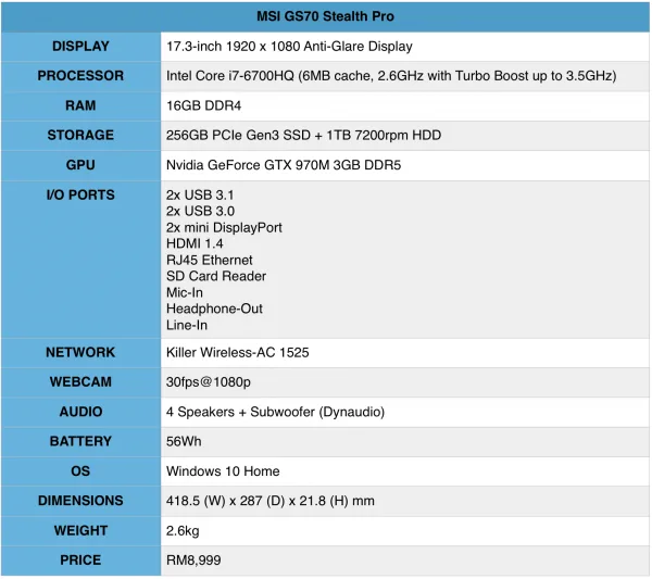 msi-gs70-spec-table
