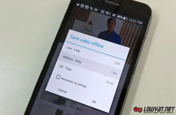 YouTube Offline Viewing