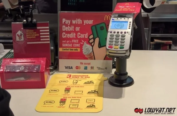 Credit Card and Debit Card at McDonald's Malaysia