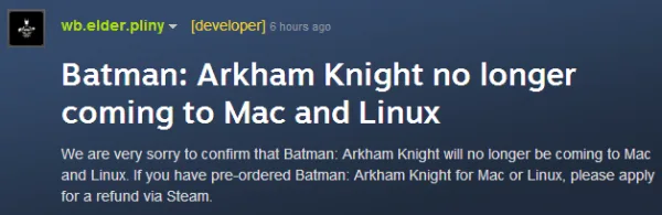 arkham knight linux osx