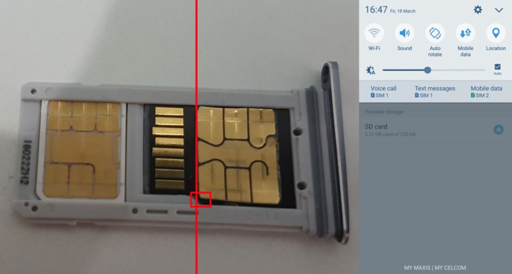 Samsung Galaxy S7 edge SIM Card MicroSD Card Hack