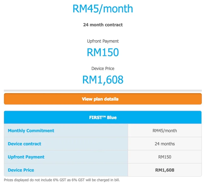 Celcom Huawei Mate 8 Bundle with Celcom First Blue